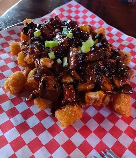 Loaded tots served at Savage Moose Sports Pub